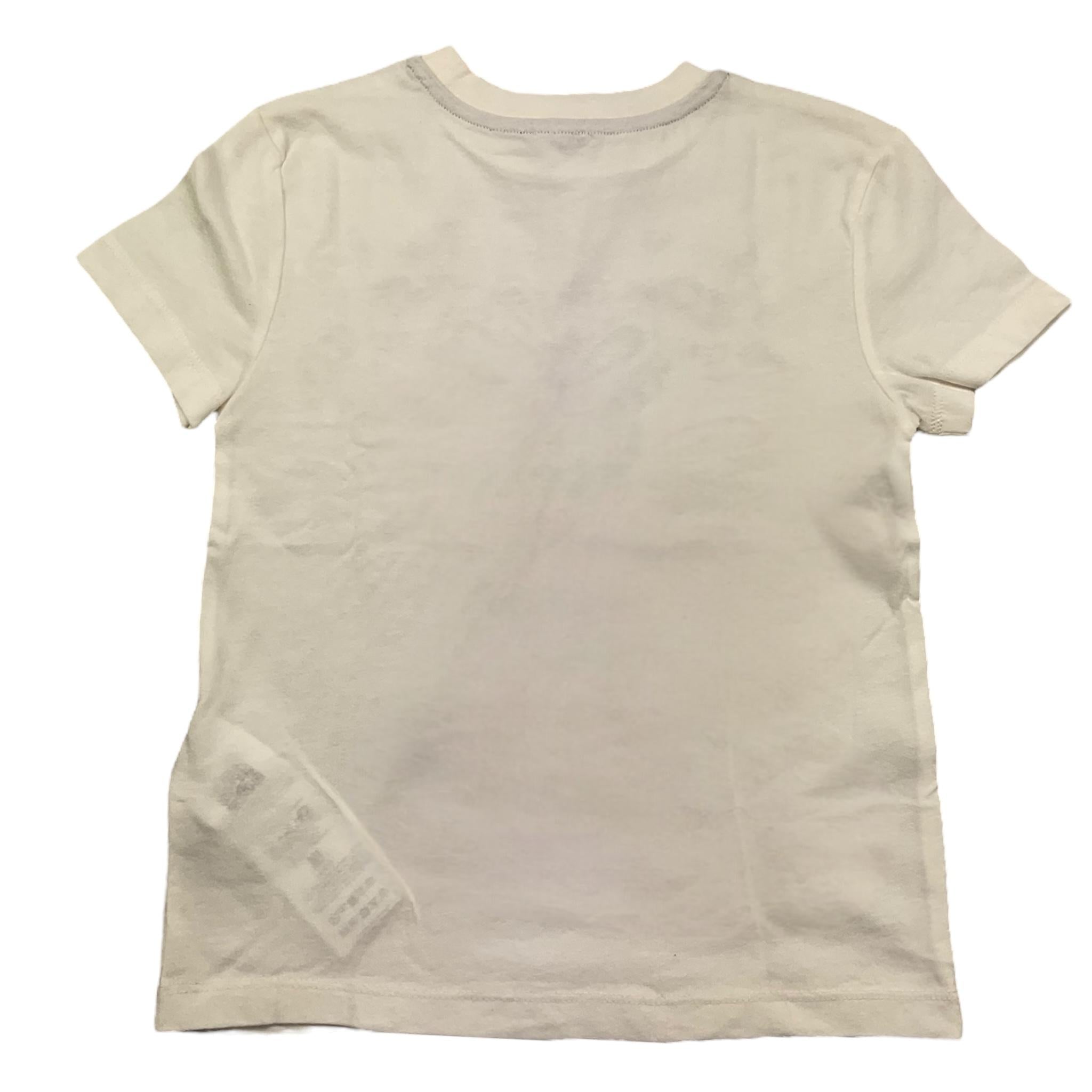 Eleventy T-Shirt Girocollo Tinta Unita con Stampe per Bambino EW8P11 BIANCO ELEVENTY 