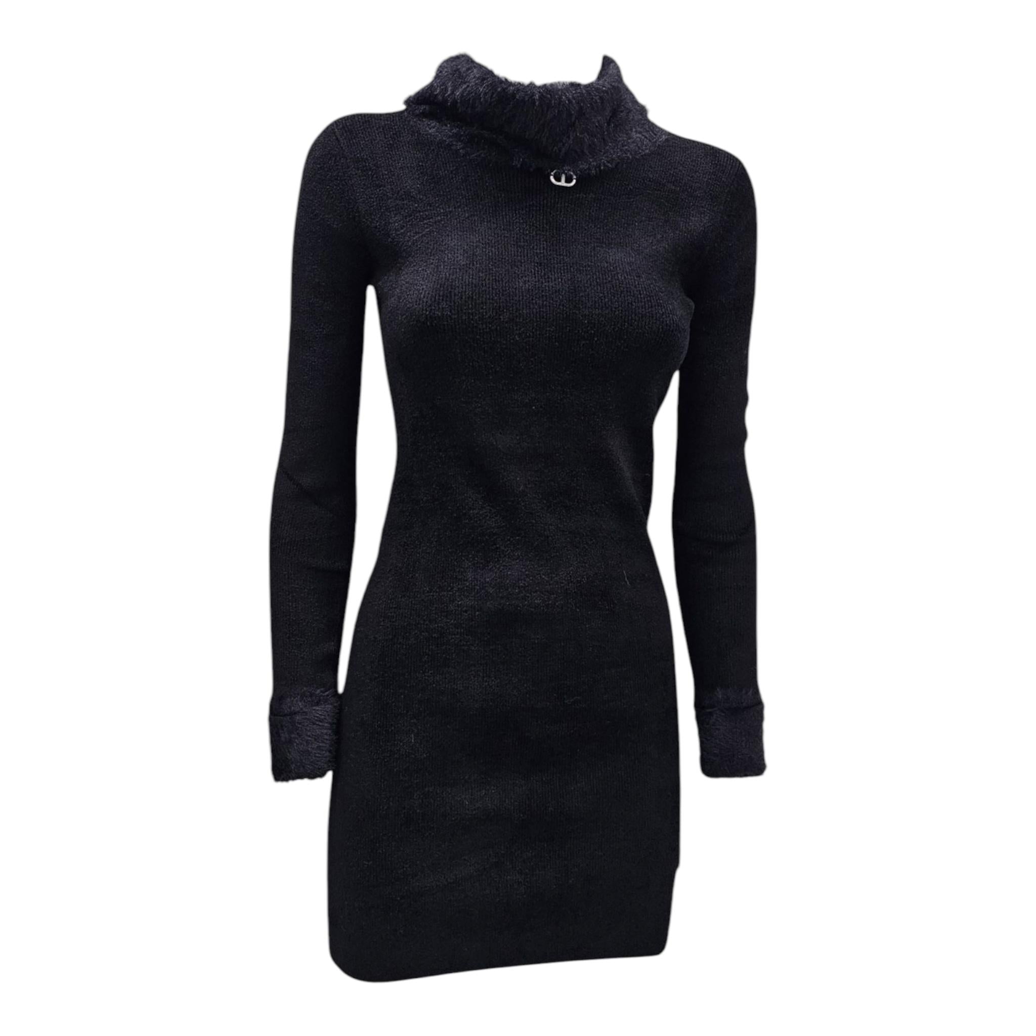 TWINSET abito tinta unita con pelliccia Nero per Bambina 242GJ3200X NERO TWINSET 