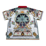 Just Cavalli Polo Mezza Manica Stampa Fantasia con Colletto In Contrasto per Bambino JGP26105PO BIANCO JUST CAVALLI 