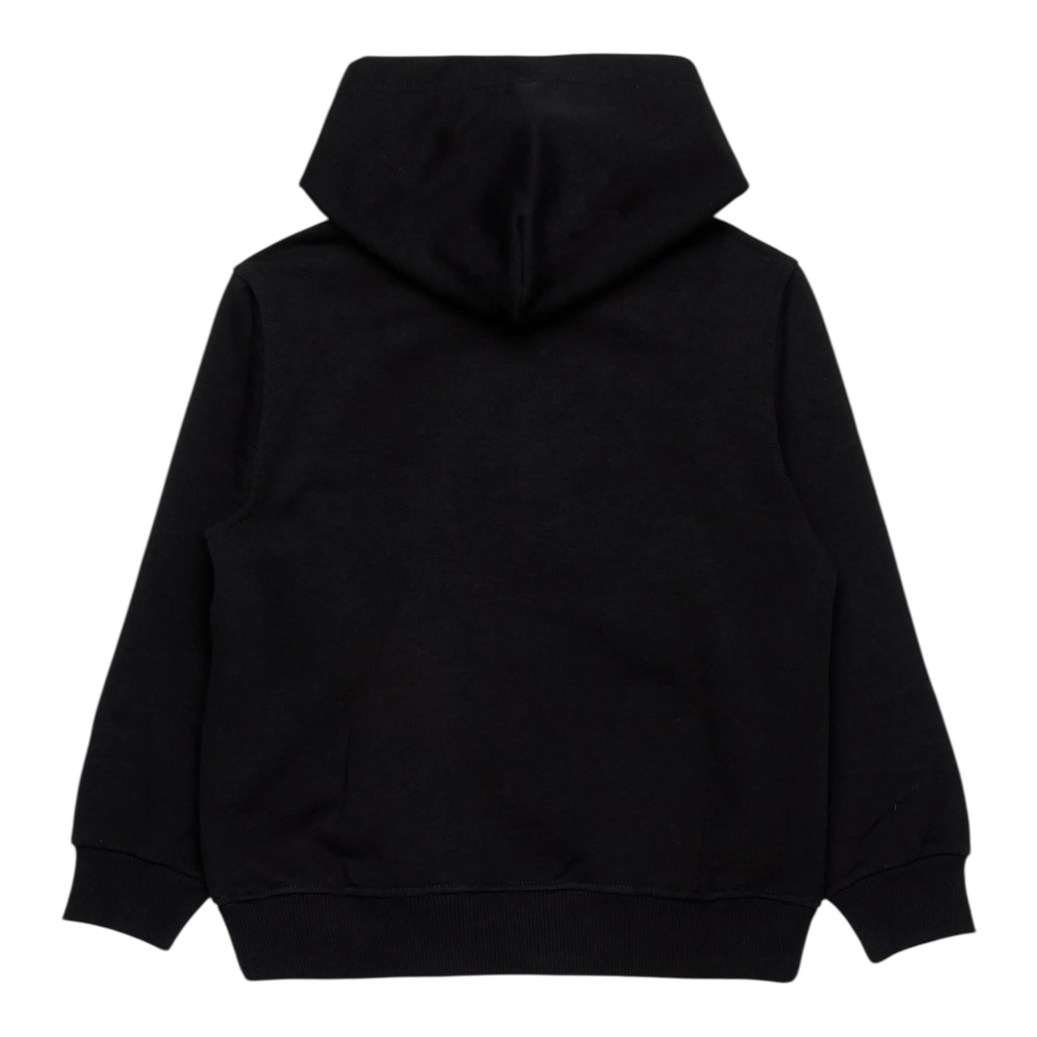 Diesel Felpa Chiusa con Cappuccio Tinta Unita con Ricamo Logo per Bambino J02226 NERO DIESEL 