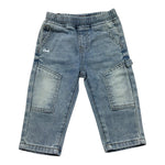 Daniele Alessandrini Jeans Tinta Unita con Elastico In Vita per Neonato 1295PD00171 AZZURRO DANIELE ALESSANDRINI 