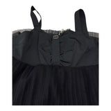 Twinset Abito Tinta Unita Giromanica con Tulle per Bambina 231GJ2A90 NERO TWINSET 