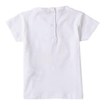 Sarabanda T-Shirt tinta unita con Stampa Bianco per Bambina 0B2133J BIANCO SARABANDA 