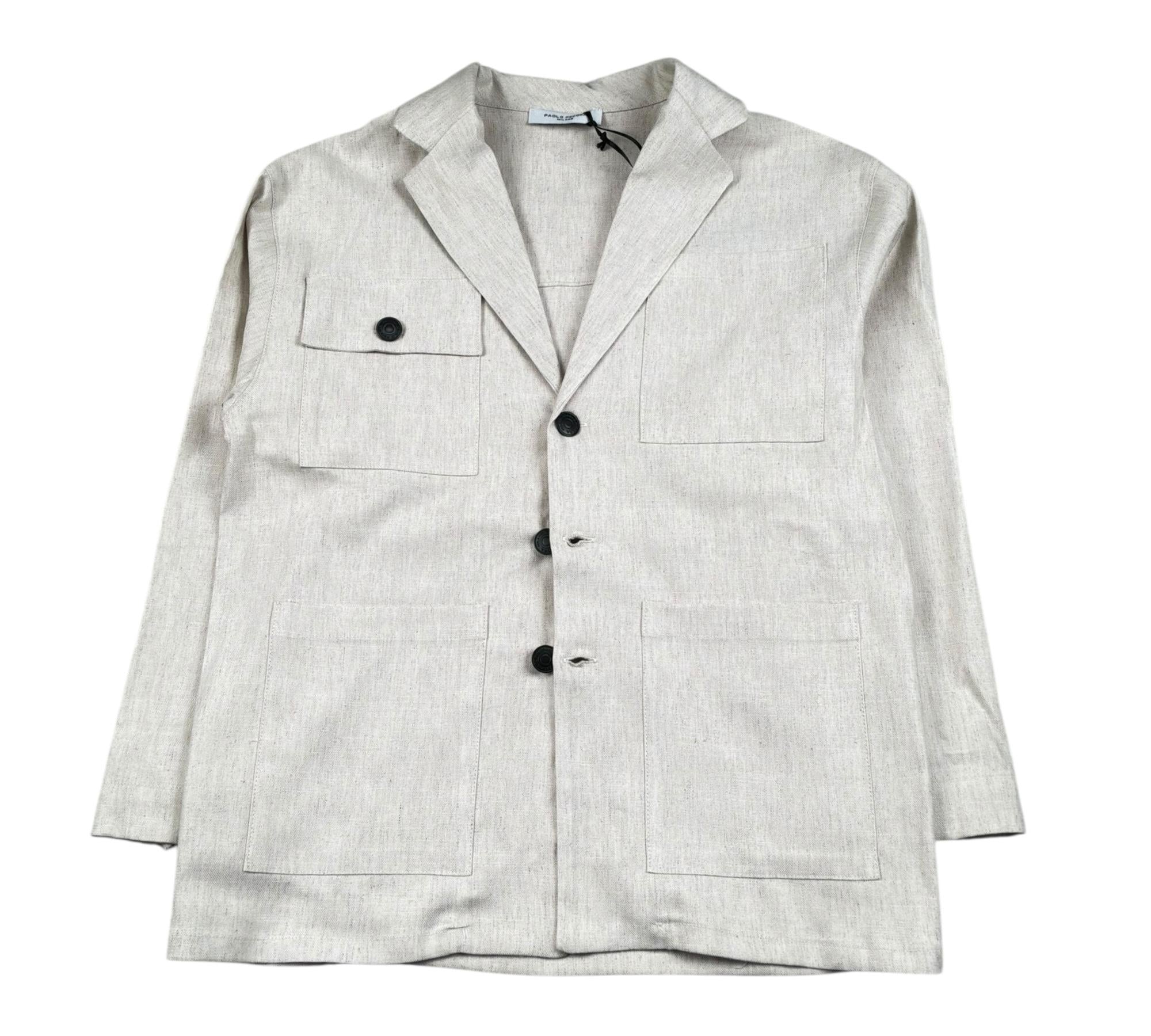 Paolo Pecora Giacca Tinta Unita con Tasche per Bambino PP4333 SABBIA PAOLO PECORA 