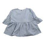 Dixie Camicia Mezza Manica Fantasia A Righe Azzurro per Bambina CC30271G500 AZZURRO DIXIE 