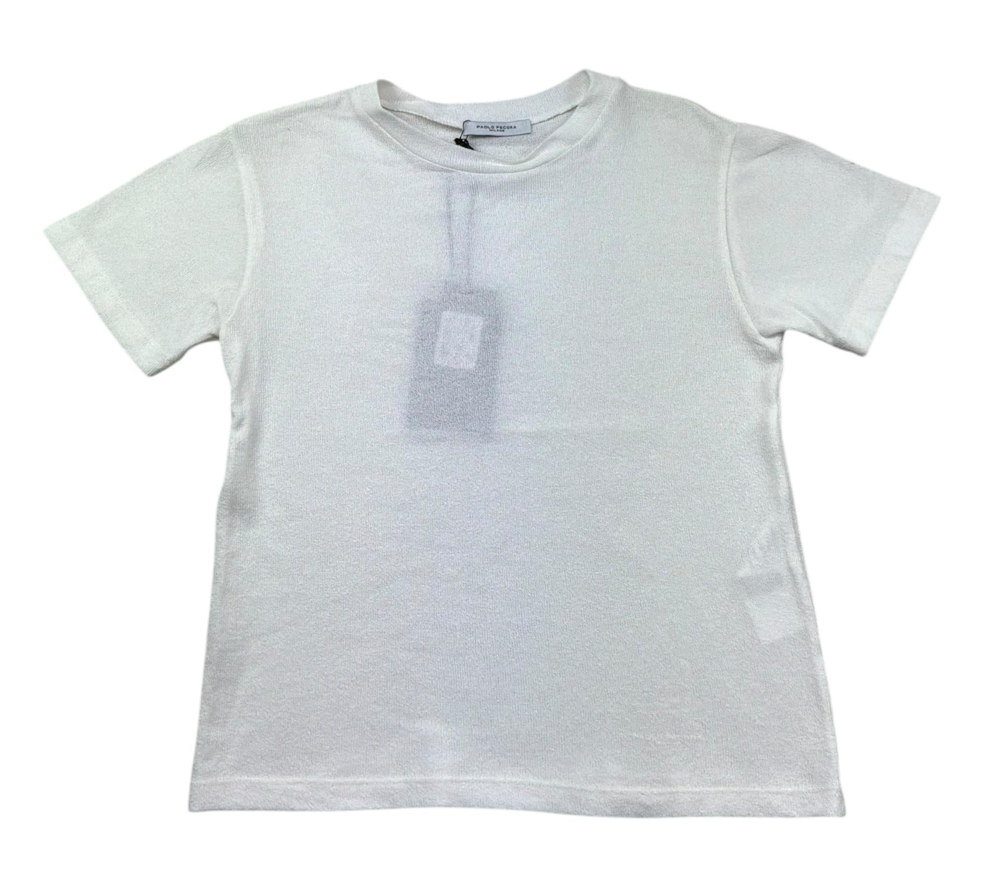 Paolo Pecora T-Shirt Girocollo Tinta Unita per Bambino PP4246 PANNA PAOLO PECORA 