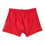 Dsquared2 Costume Tinta Unita Modello Bermuda con Stampa per Neonato DQ0054 ROSSO DSQUARED2 