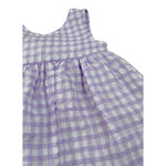 Magil Abito Bicolore con Fantasia A Quadri per Neonata HN20106N BIANCO/LILLA MAGIL 