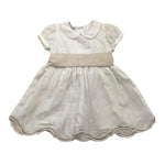 Jesvrvm Abito Mezza Manica Tinta Unita per Neonata ORIENTE BIANCO JESVRVM 