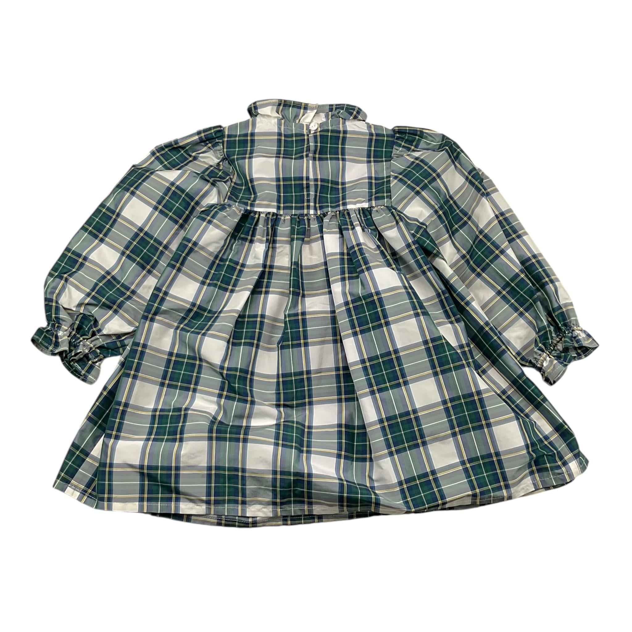 PICCOLA LUDO abito tinta unita con fantasia quadri Bianco per Neonata BS9WB034N BIANCO PICCOLA LUDO 