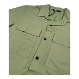 Never Too Camicia tinta unita Mezza Manica Verde per Bambino NT2273R VERDE NEVER TOO 