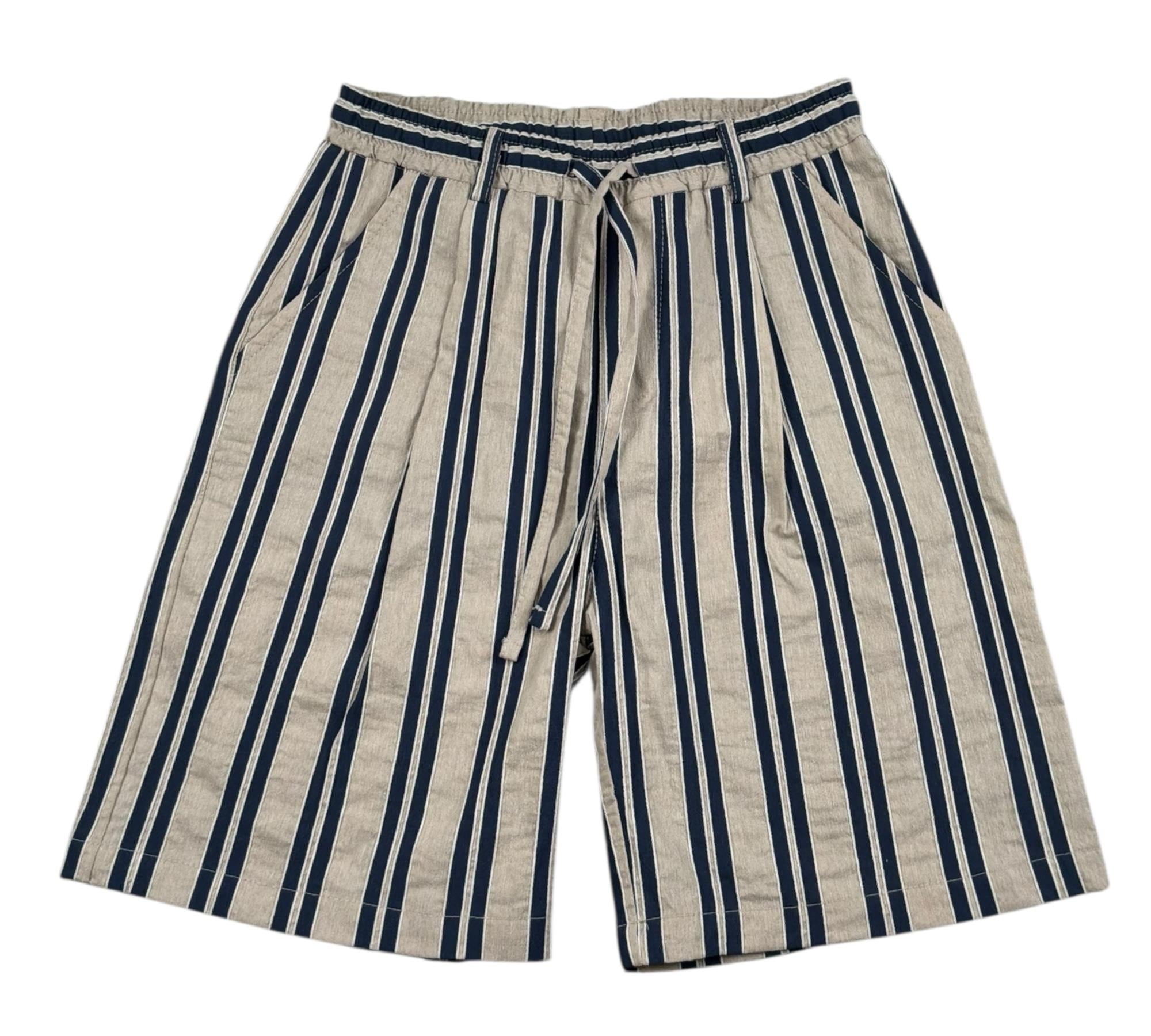 Paolo Pecora Bermuda Fantasia A Righe con Elastico In Vita per Bambino PP4298 BEIGE/BLU PAOLO PECORA 