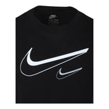 Nike T-Shirt Girocollo Tinta Unita con Logo per Bambina 36L670 NERO NIKE 