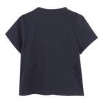 Boss T-Shirt Girocollo Tinta Unita con Logo per Neonato J52107 BLU BOSS 