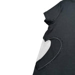 Liu Jo T-Shirt Girocollo Tinta Unita con Applicazione per Bambina GA5067XXXX NERO LIU JO 