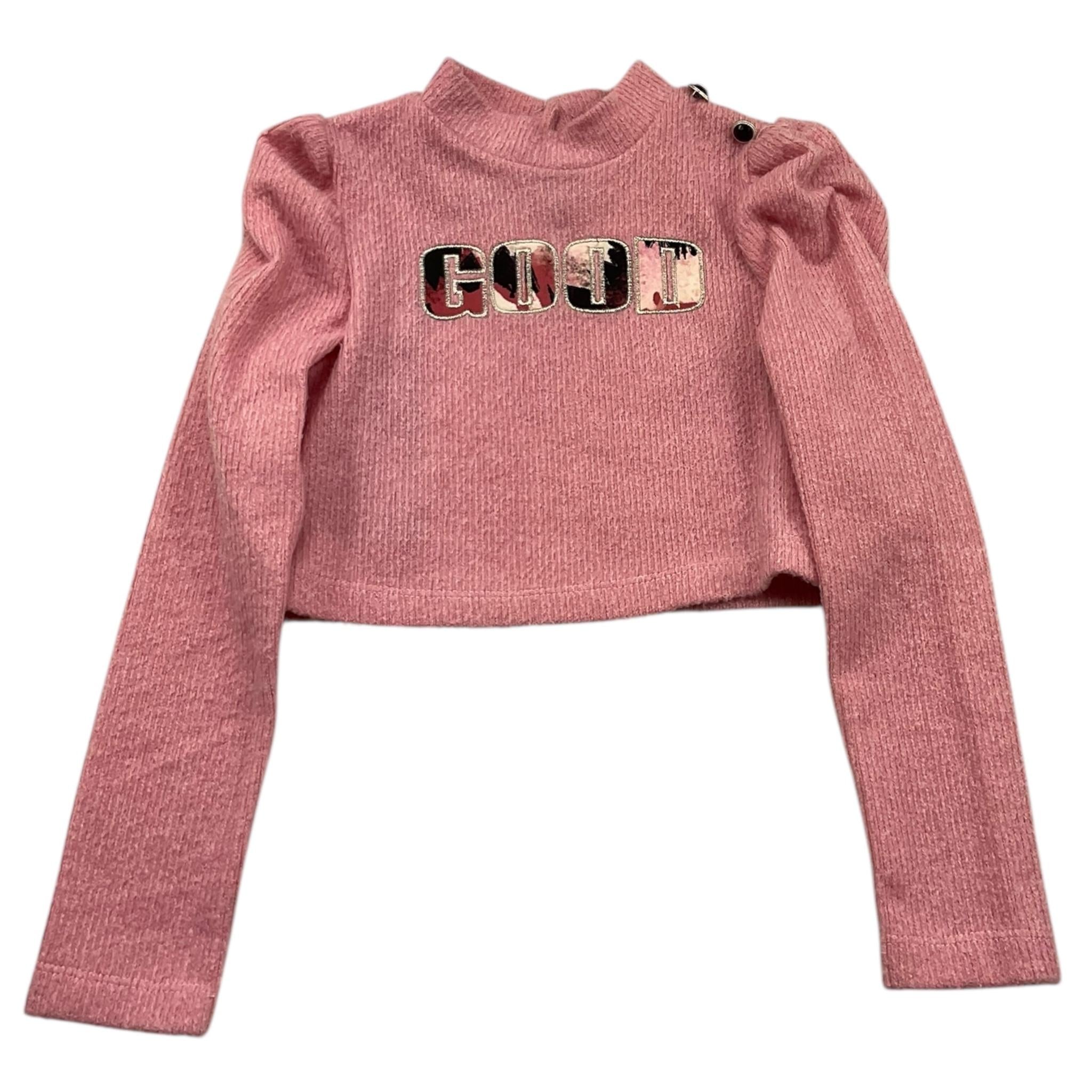 NAICE maglia girocollo modello crop tinta unita Rosa per Bambina 2319722 ROSA NAICE 