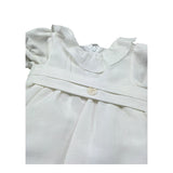 Le Bebe Abito Mezza Manica Tinta Unita per Neonata LBG6319 BIANCO LE BEBE 