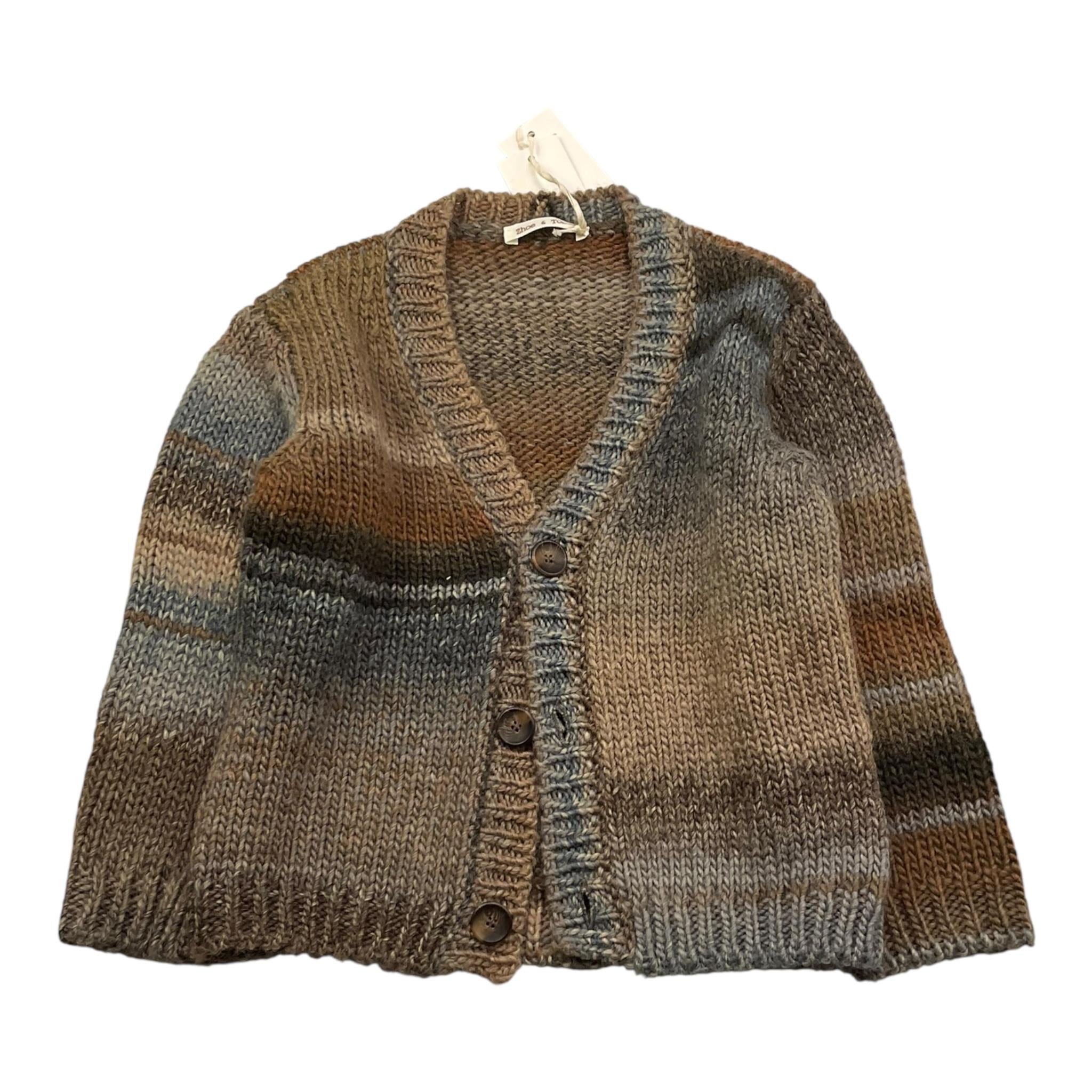 ZHOE & TOBIAH cardiga tinta unita con bottoni Marrone per Bambino FNT2 MARRONE ZHOE & TOBIAH 