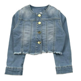 M+E' Giubbino In Denim Tinta Unita per Neonata UE1702 AZZURRO M+E' 