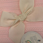 JULIANA coperta tinta unita con ricami Rosa per Neonata 24534 ROSA JULIANA 