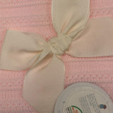 JULIANA coperta tinta unita con ricami Rosa per Neonata 24534 ROSA JULIANA 