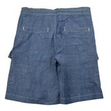 Trussardi Bermuda In Deim Tinta Unita per Bambino TBP25160BE BLU TRUSSARDI 