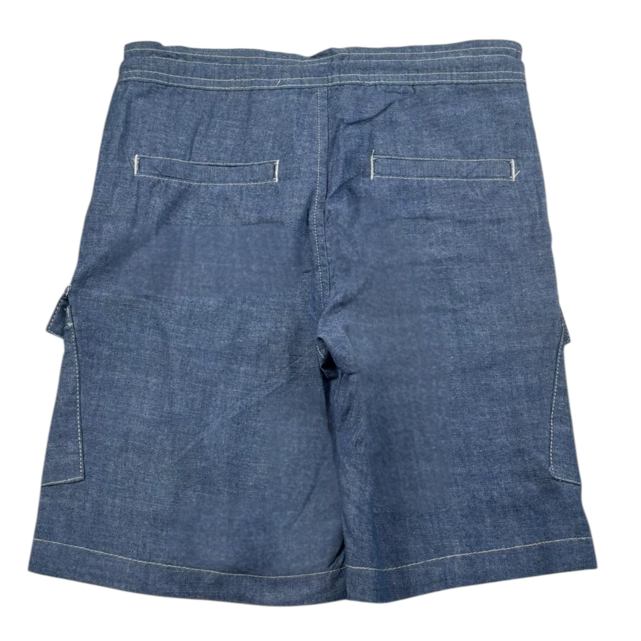 Trussardi Bermuda In Deim Tinta Unita per Bambino TBP25160BE BLU TRUSSARDI 