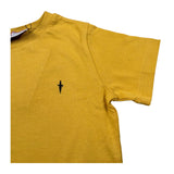 Cesare Paciotti T-Shirt Girocollo tinta unita con Stampa Giallo per Bambino TSP5155BXXX GIALLO CESARE PACIOTTI 