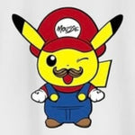 Mousse T-Shirt Girocollo con Stampa per Bambino PIKAMARIO BIANCO MOUSSE 