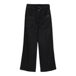 Twinset Pantalone Tinta Unita con Cintura per Bambina 251GJ2462 NERO TWINSET 