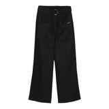 Twinset Pantalone Tinta Unita con Cintura per Bambina 251GJ2462 NERO TWINSET 