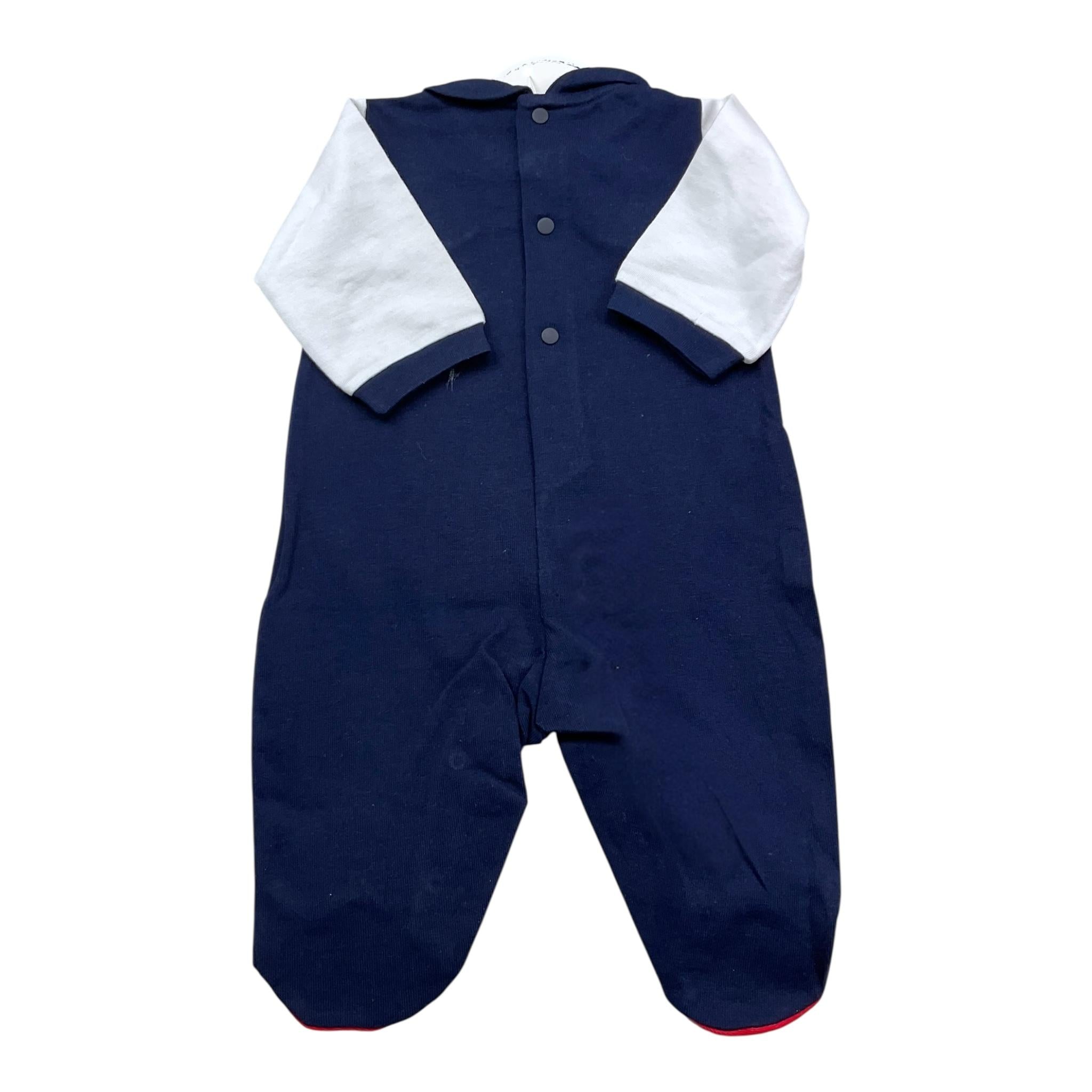 Picoti & Picota' Tutina Tinta Unita con Stampa per Neonato PE1710101J52 BLU PICOTI & PICOTA' 