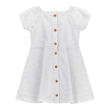 Guess Abito Mezza Manica Tinta Unita In Pizzo Sangallo per Neonata K4GK02WG680N BIANCO GUESS 