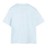 Timberland T-Shirt Girocollo Tinta Unita con Stampa per Bambino T60438 AZZURRO TIMBERLAND 