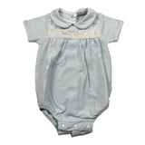 Babidu Pagliaccetto Mezza Manica Tinta Unita per Neonato 31330 AZZURRO BABIDU 