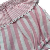 Laranjinha Coulotte Bicolore con Fantasia A Righe per Neonata 92908V5835R57 BIANCO/ROSA LARANJINHA 