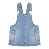 Levi'S Salopette Tinta Unita con Tasconi per Neonata 1EM257X AZZURRO LEVI'S 