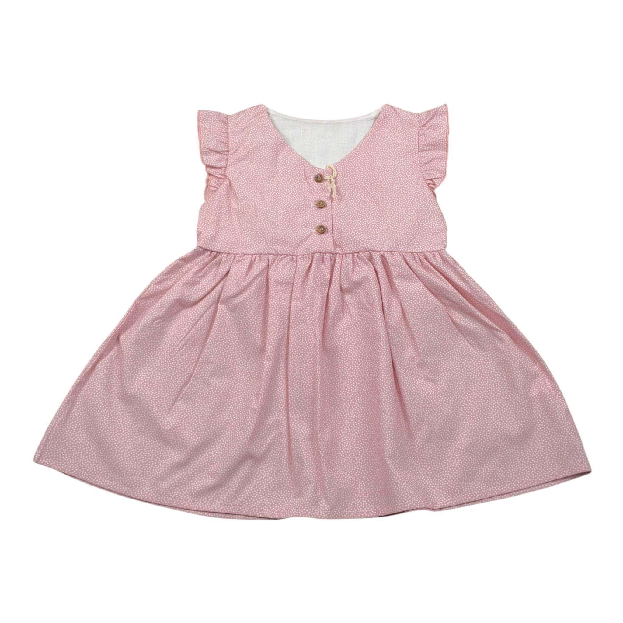 Babyvip Abito Tinta Unita con Microfantasia per Neonata 7760 ROSA BABYVIP 