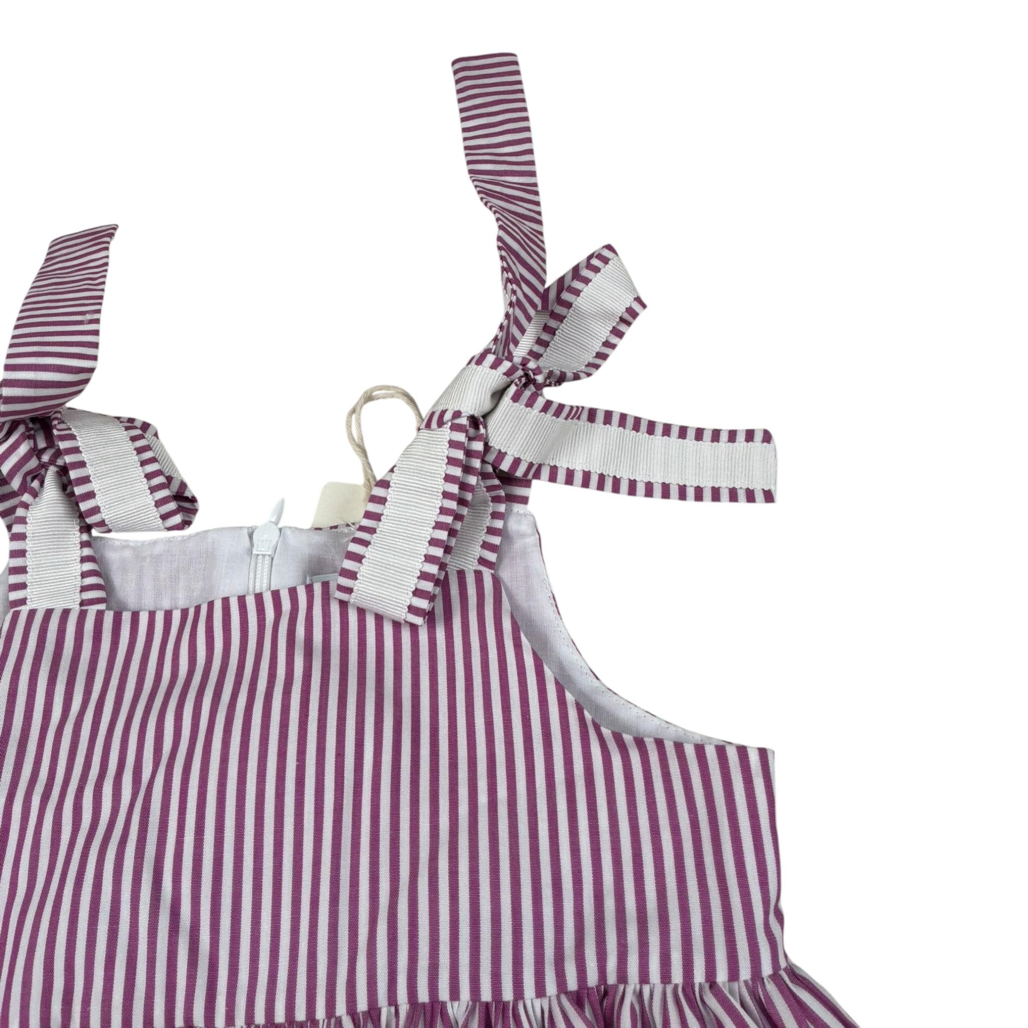 Ilfarobimbi Abito Bicolore con Fiocchi per Bambina IFB50586X BIANCO/ROSA ILFAROBIMBI 