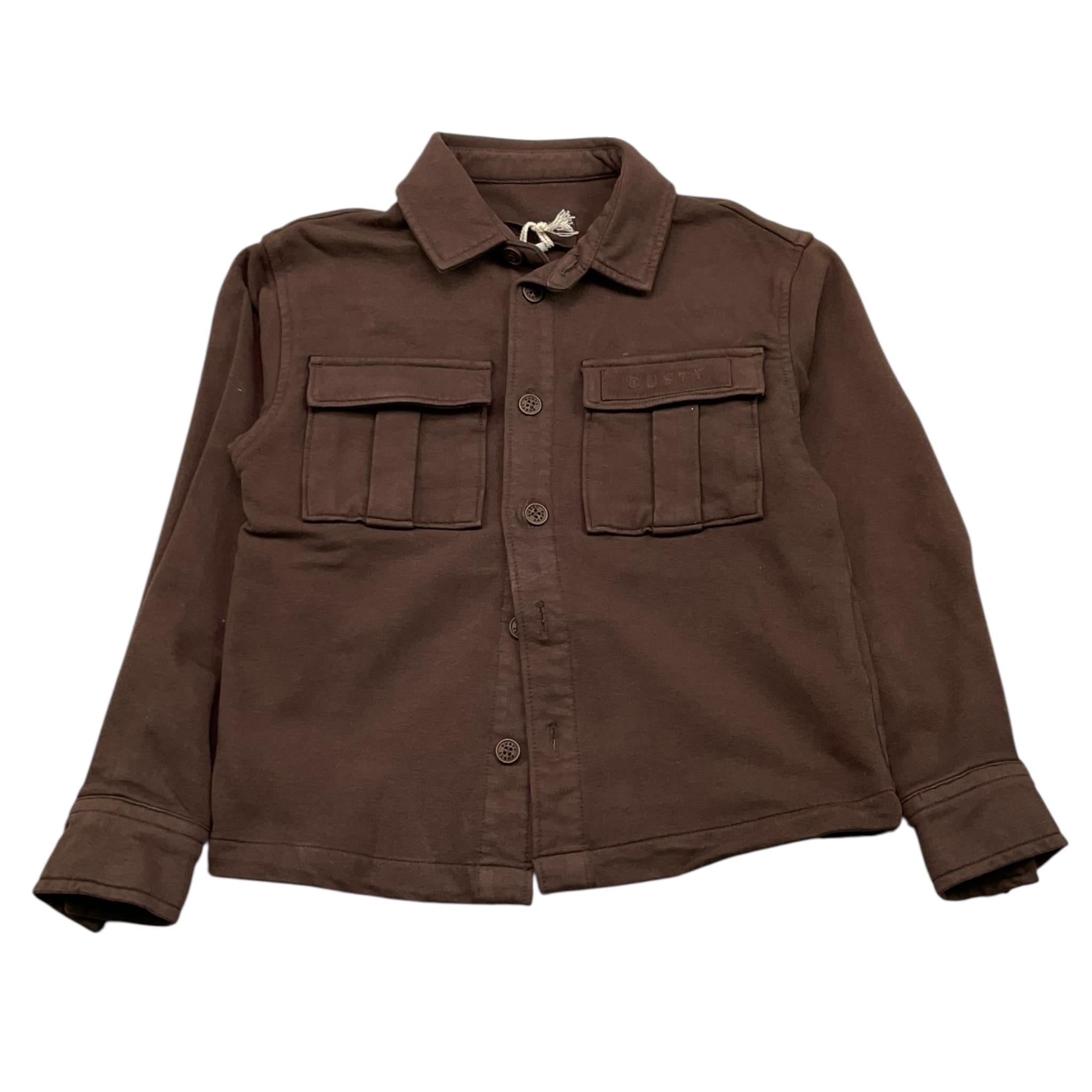 DUSTY COLOR camicia manica lunga tinta unita Marrone per Bambino DUXF4037OS MARRONE DUSTY COLOR 