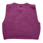 DIXIE gilet in maglia tinta unita Viola per Bambina NB15230G67 VIOLA DIXIE 