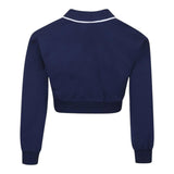 Monnalisa Felpa Aperto con Bottoni Tinta Unita per Bambina 19E801 BLU MONNALISA 