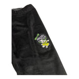 MOUSSE leggins tinta unita in velluto con stampa Nero per Bambina HKLB362B NERO MOUSSE 