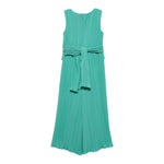 Abel & Lula Tuta Intera Tinta Unita Giromanica per Bambina 5221XX VERDE ABEL & LULA 