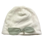 NINNAOH cappello tinta unita con fiocco Bianco/azzurro per Neonata I2377 BIANCO/AZZURRO NINNAOH 