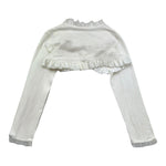 Monnalisa Coprispalle Tinta Unita con Balzed per Bambina 715802 PANNA MONNALISA 