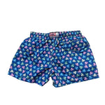 Saint Barth Costume Modello Boxer Tinta Unita con Stampa per Bambino 00117L BLU SAINT BARTH 