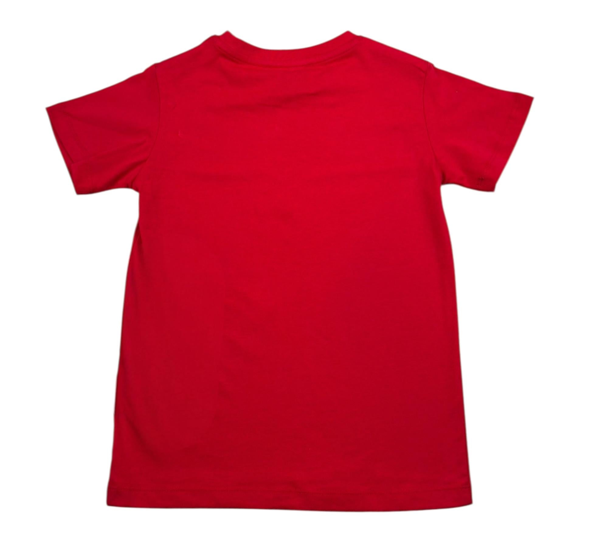 Trussardi T-Shirt Girocollo Tinta Unita con Logo per Bambino TBP26051TS ROSSO TRUSSARDI 