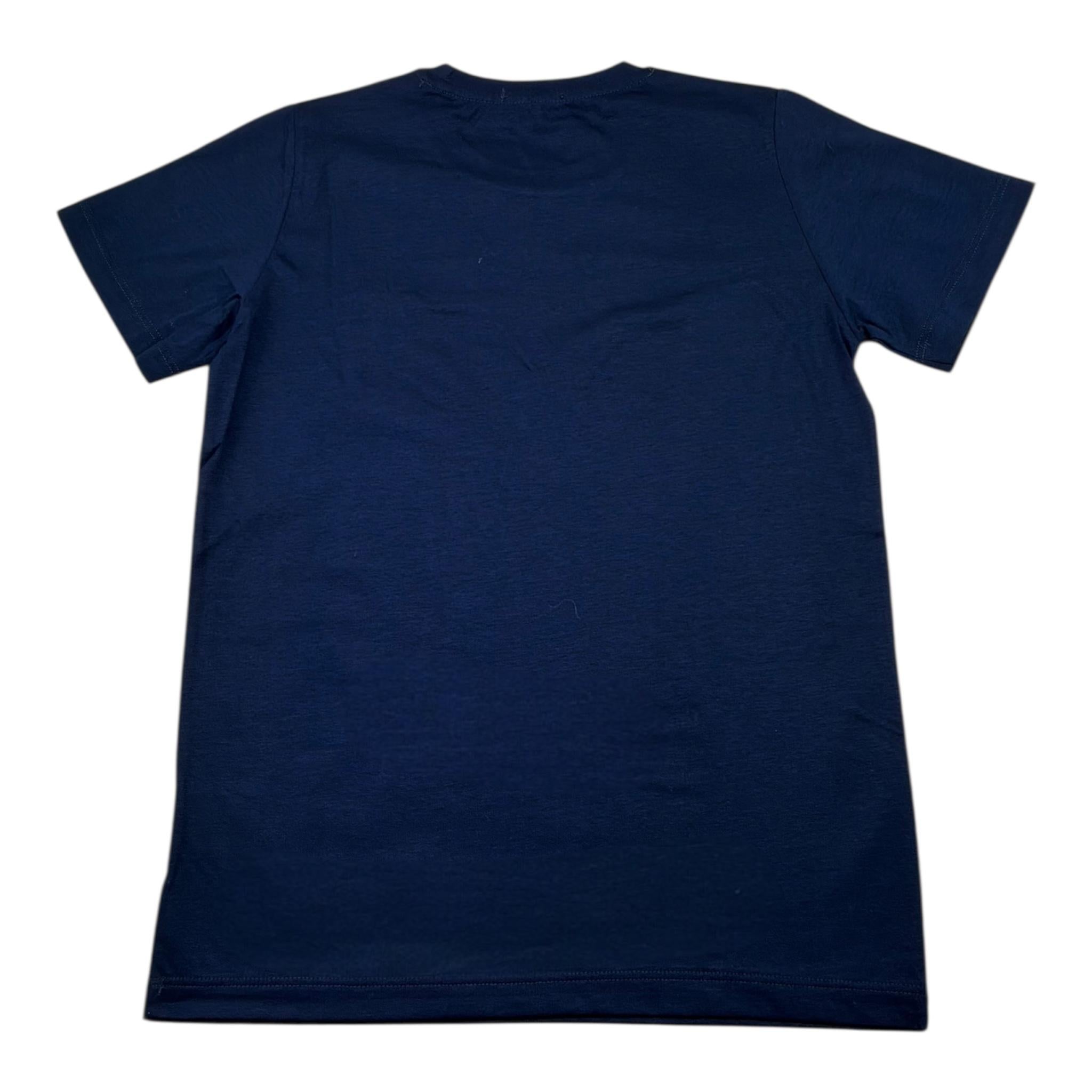 Manuel & Frank T-Shirt Girocollo Tinta Unita per Bambino MF7372R BLU MANUEL & FRANK 