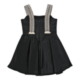 Elisabetta Franchi Abito Tinta Unita A Bretelle per Bambina EFAB473 NERO ELISABETTA FRANCHI 